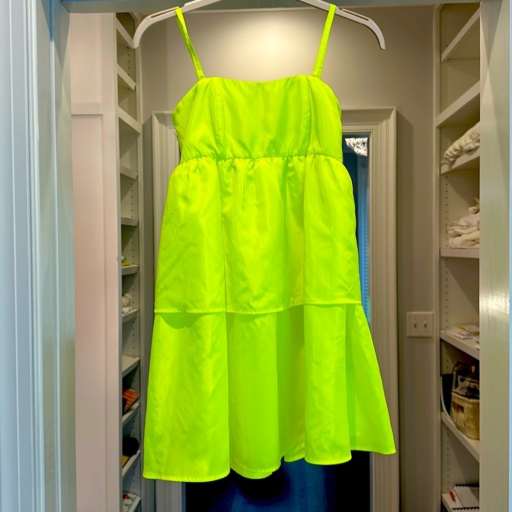 Crosby Dabney Dress in Electric Lime. Size XS. New with tags.